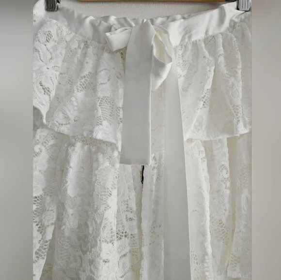 New Beach Riot Women's Ruffle Lace Maxi Skirt - Picture 6 of 6